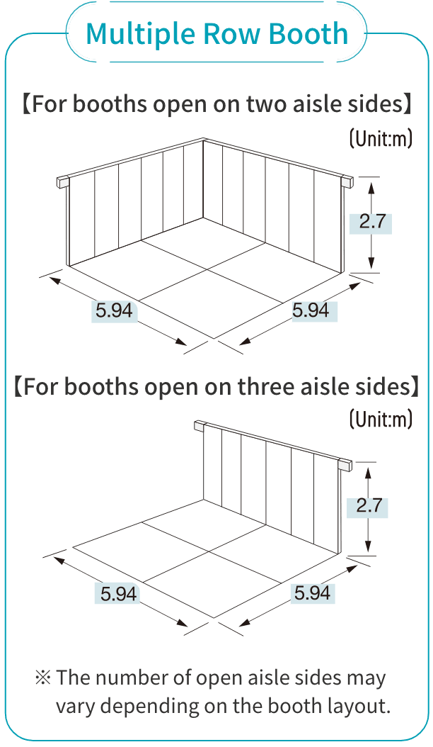 Multiple Row Booth
