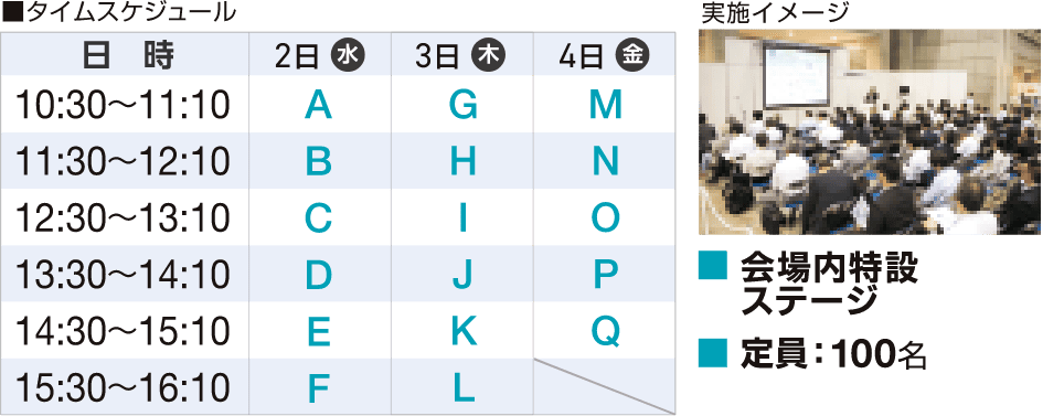 タイムスケジュール